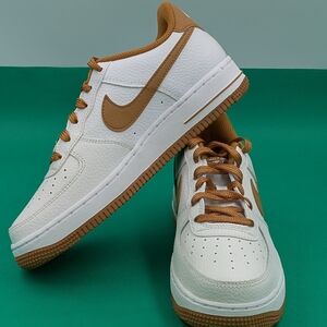 Nike Air Force 1 Low White Desert Ochre - Women's 7 / 5.5Y - NIB